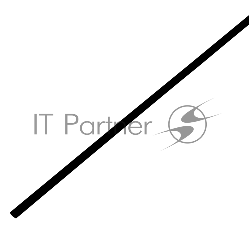 Трубка термоусаживаемая PROconnect ТУТ 3,0/1,5мм, черная, упаковка 50 шт. по 1м,