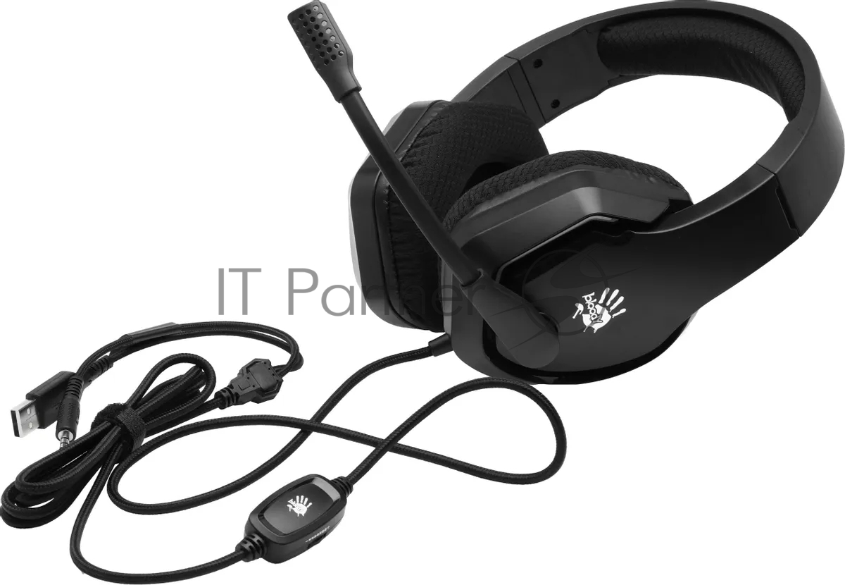 Гарнитура Bloody G260P чёрный, проводная, подсветка
