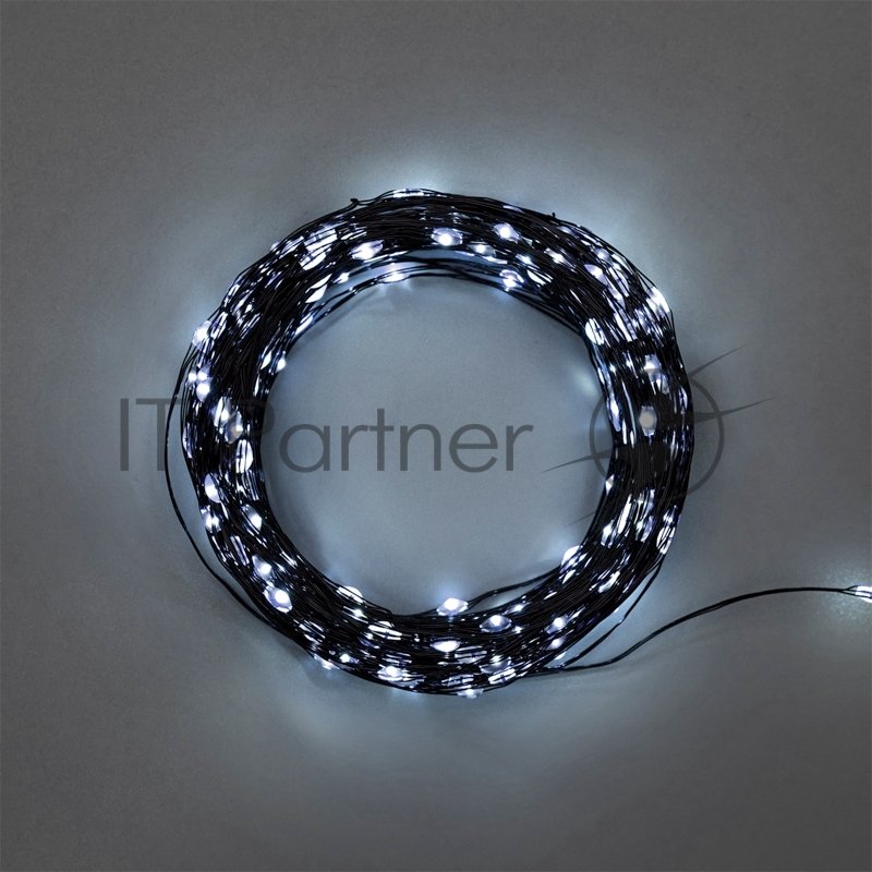 Гирлянда Neon-night Роса с контроллером 20м, 200LED, IP20, 230В, зеленый провод, белое свечение