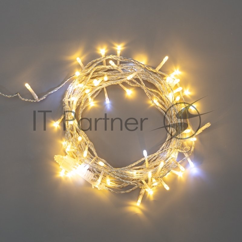 Гирлянда Neon-night Нить 10м, с эффектом мерцания, прозрачный провод, IP44, 230В, диоды теплые белые, 75 LED