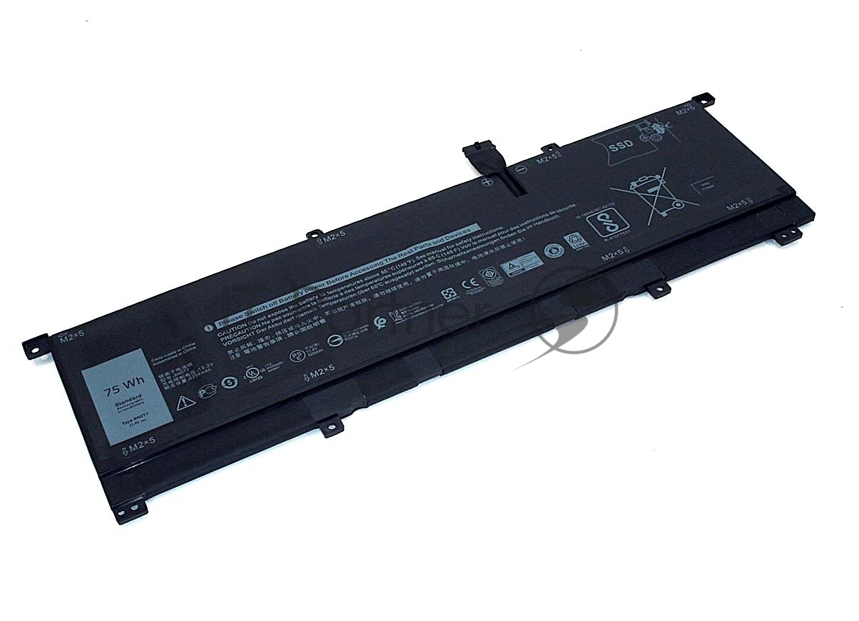 Аккумуляторная батарея для ноутбука Dell XPS 15 9575 (8N0T7) 11.4V 6580mAh