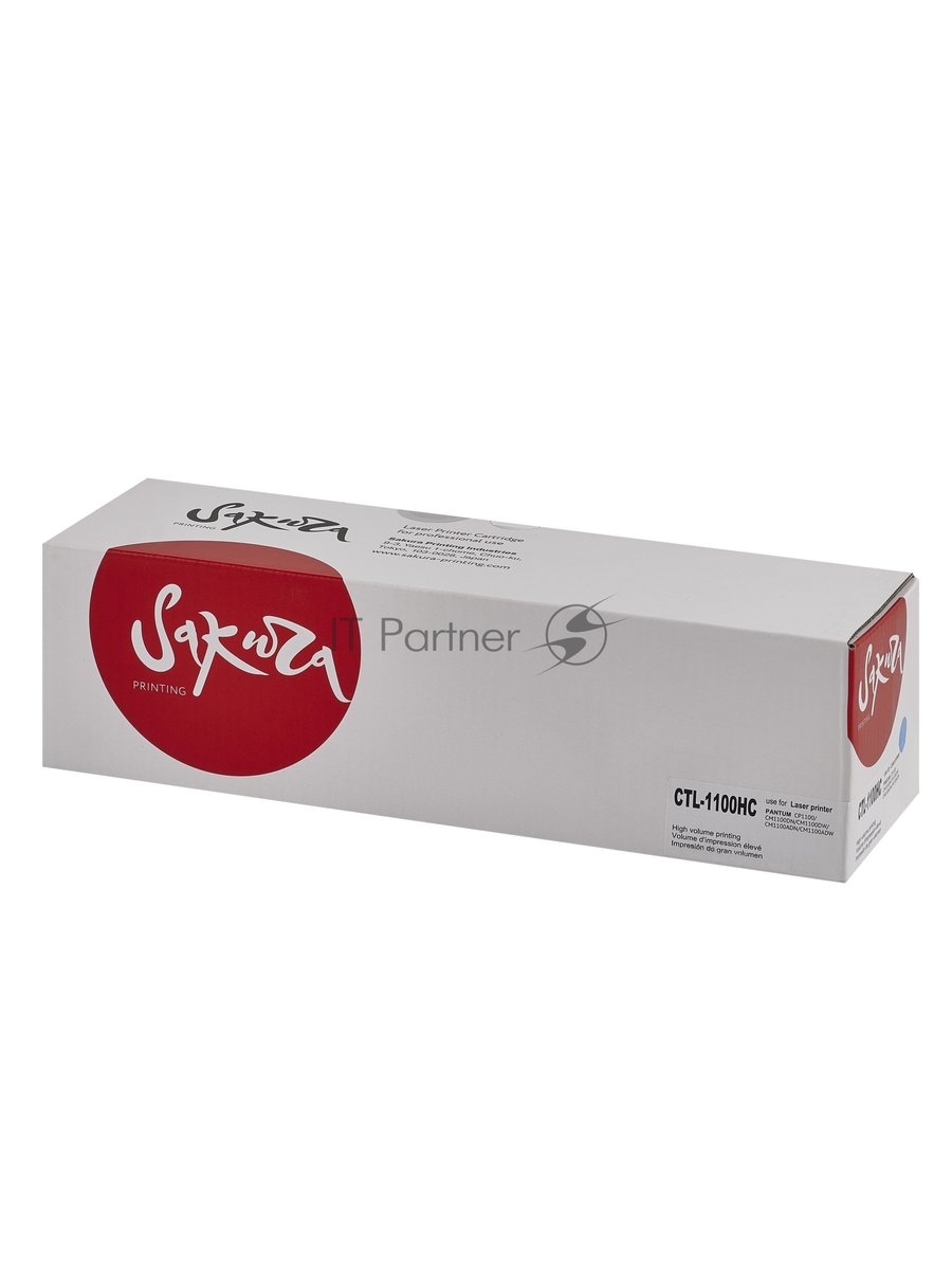 Картридж Sakura CTL-1100HC для Pantum, голубой, 2300к.