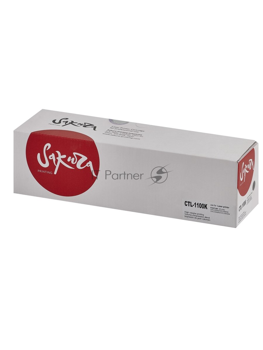 Картридж Sakura CTL-1100K для Pantum, черный, 1000к.