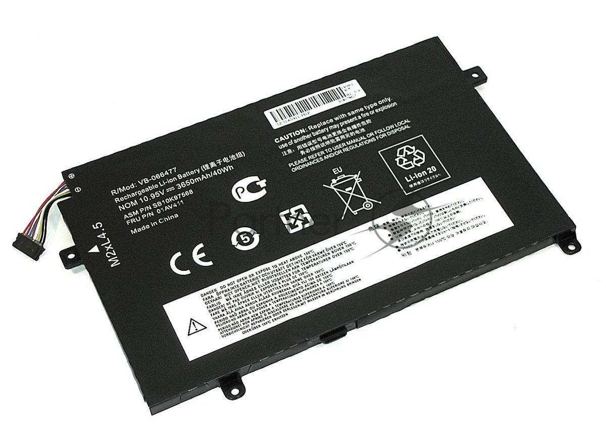 Аккумуляторная батарея для ноутбука Lenovo E470, E475 10,95V 3650mAh OEM