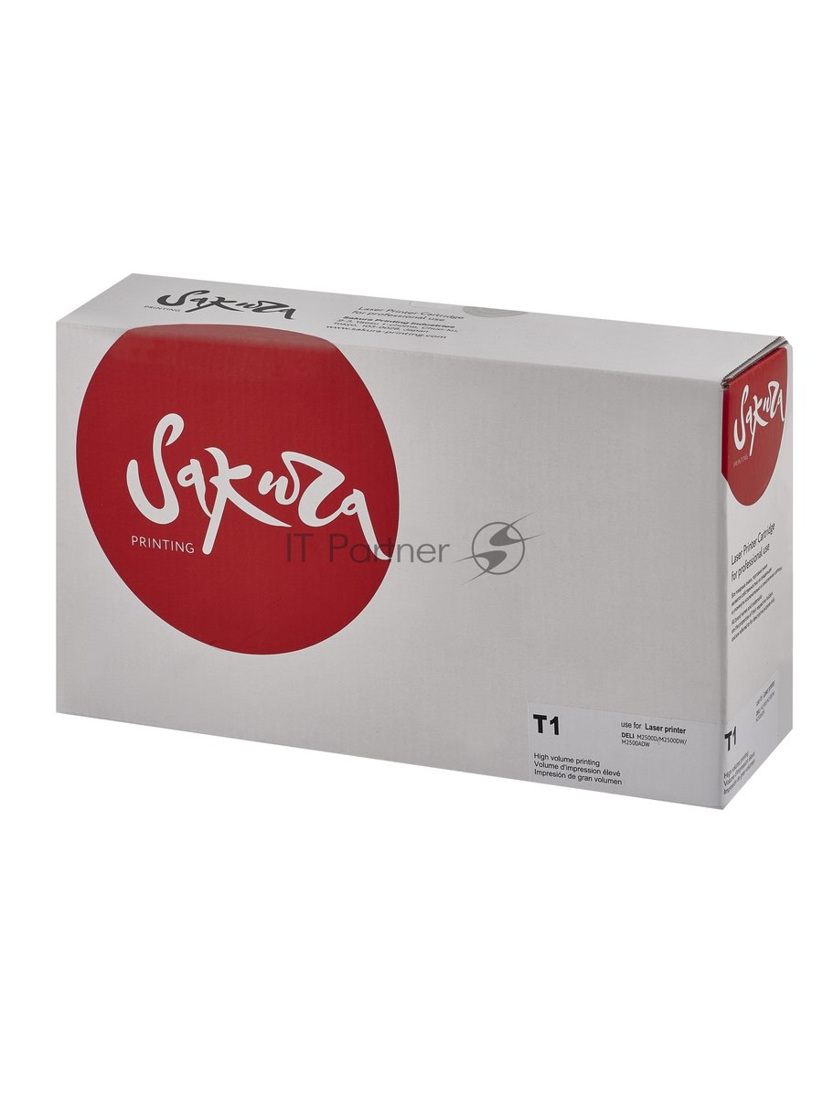Картридж лазерный Sakura T1 для Deli P2500DW/M2500DW, черный, 2000к.