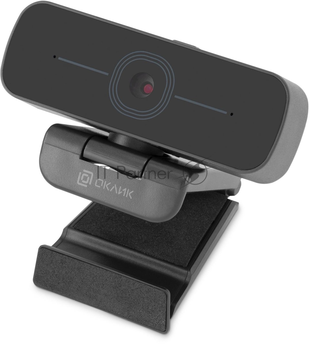 Веб-камера OKLICK OK-C001FH 1920x1080, 30 кадр/с, USB Type-A, микрофон (шумоподавление), универсальное крепление