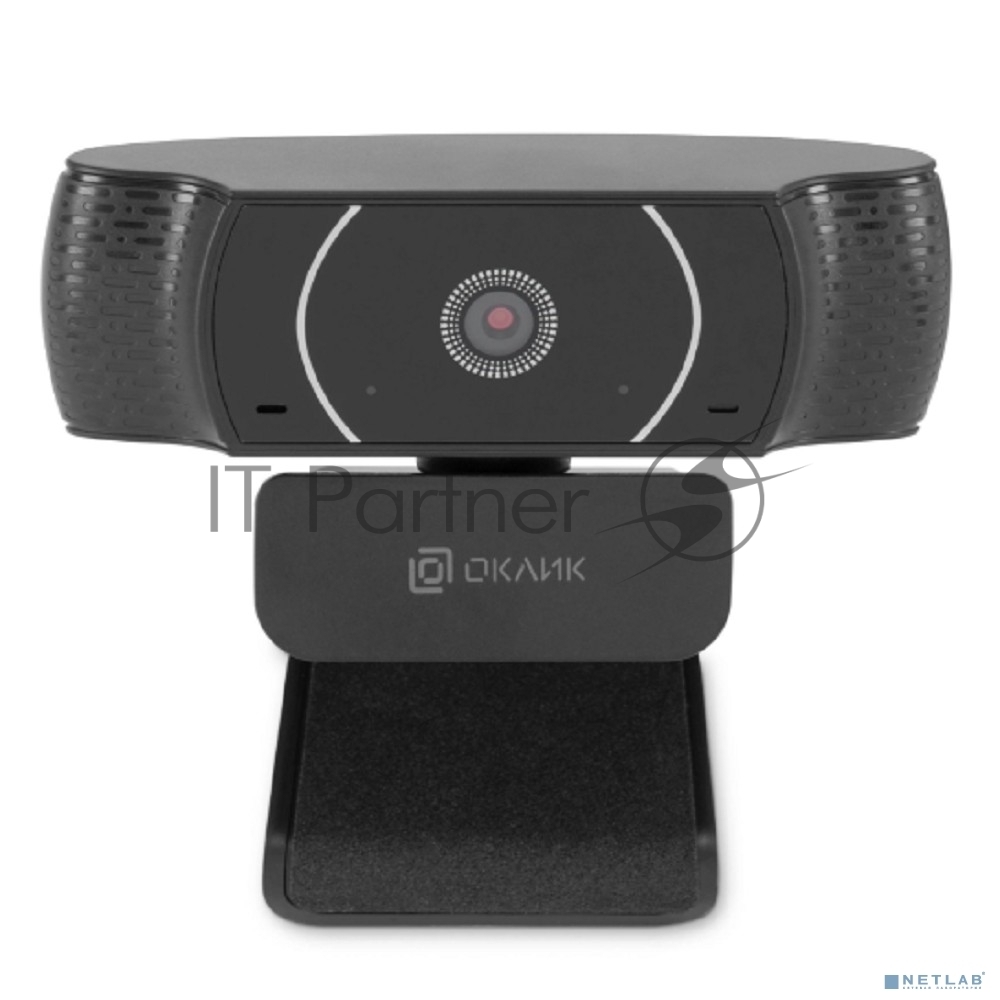 Веб-камера OKLICK OK-C016HD 1280x720, 30 кадр/с, USB Type-A, микрофон, универсальное крепление