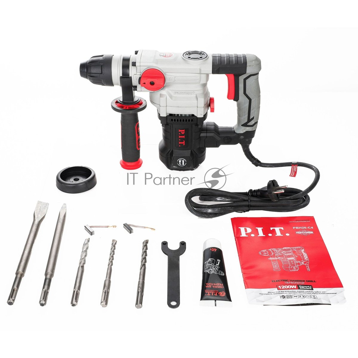 Перфоратор P.I.T. PBH26-C4, SDS-plus, 1200 Вт, 4,7 Дж, от сети