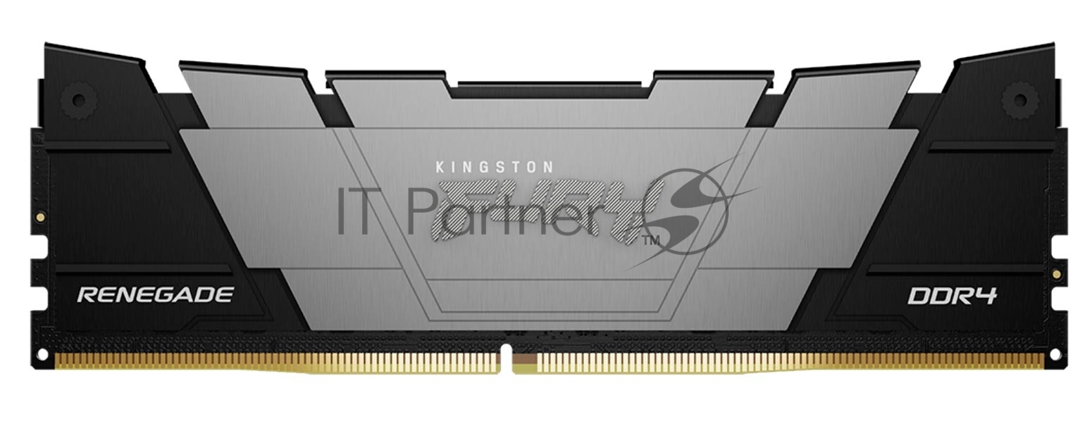 Оперативная память Kingston Fury Renegade, DDR4, 16GB (2x8GB), 3200MHz, CL16, DIMM, с радиатором, серый/черный