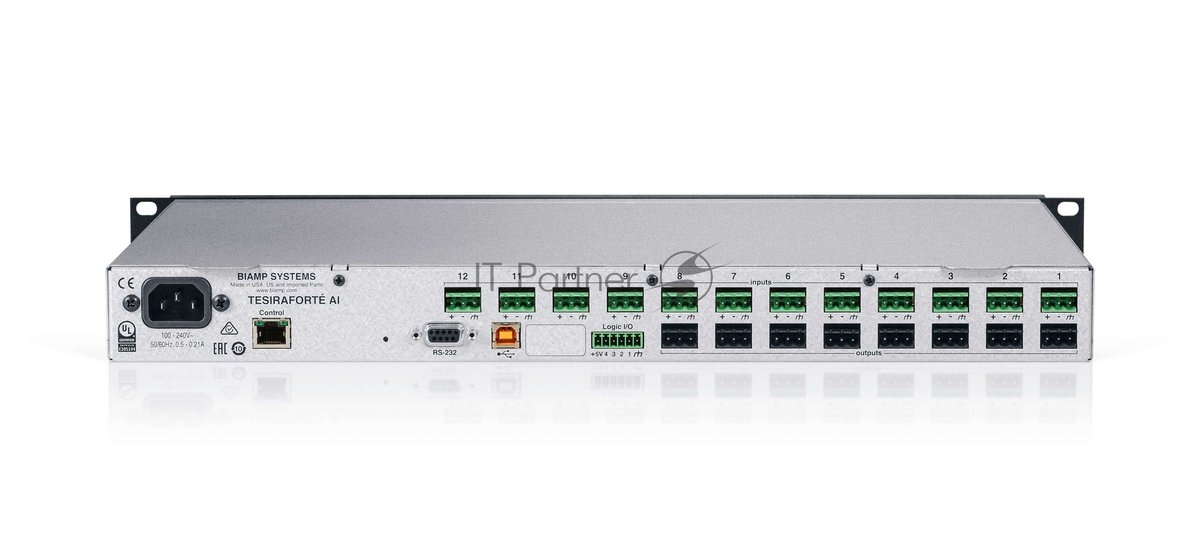 Аудиопроцессор Biamp TesiraFORTE AI цифровой 12-входов 8-выходов 8каналов звука по USB