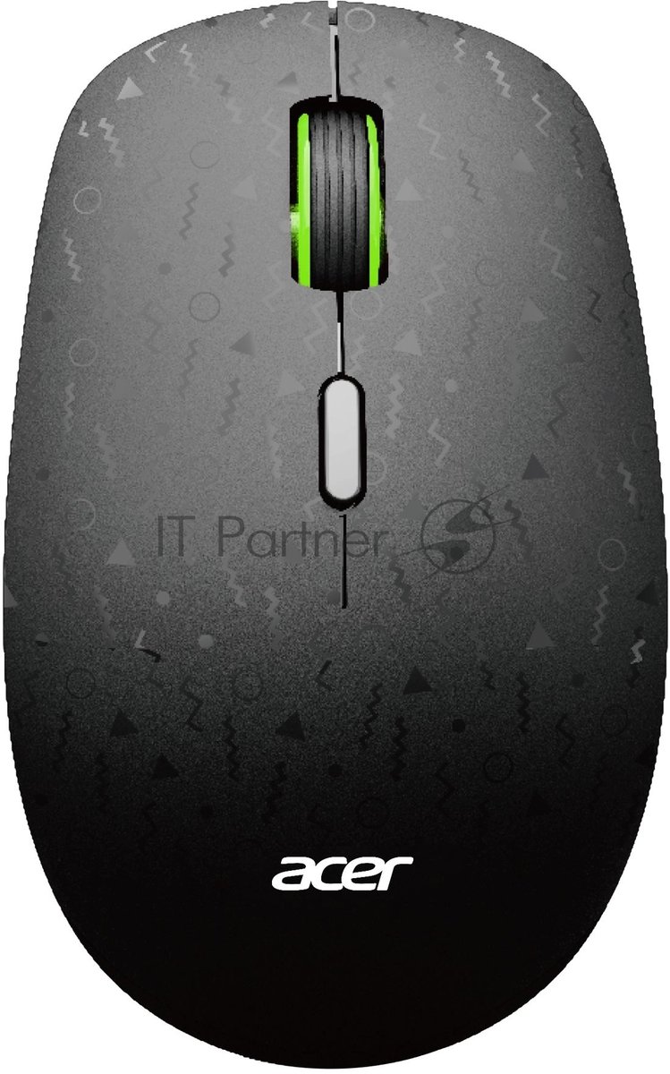 Мышь беспроводная Acer OMR307 черный, 1600 dpi, радиоканал, USB, кнопки - 4