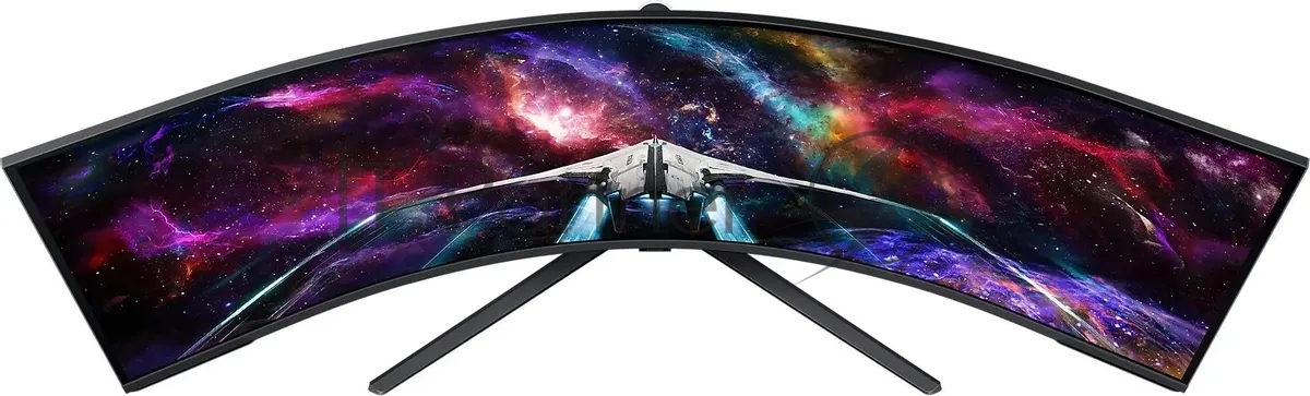 Монитор 57" Samsung Odyssey Neo G9 S57CG952NI VA 7680x2160, 240 Гц, 1 мс, 32:9, 420 кд/м2, 3xHDMI, 1хDP, 2хUSB, 1x3.5 мм, изогнутый, черный