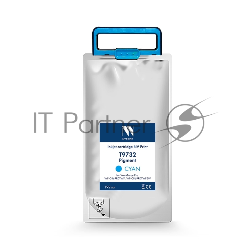 -/ Струйный картридж NV Print T9732 (NV-C13T973200) Cyan для Epson WorkForce Pro WF-C869RDTWF (RIPS), WF-C869RDTWFSW (22 000 стр) совместимый