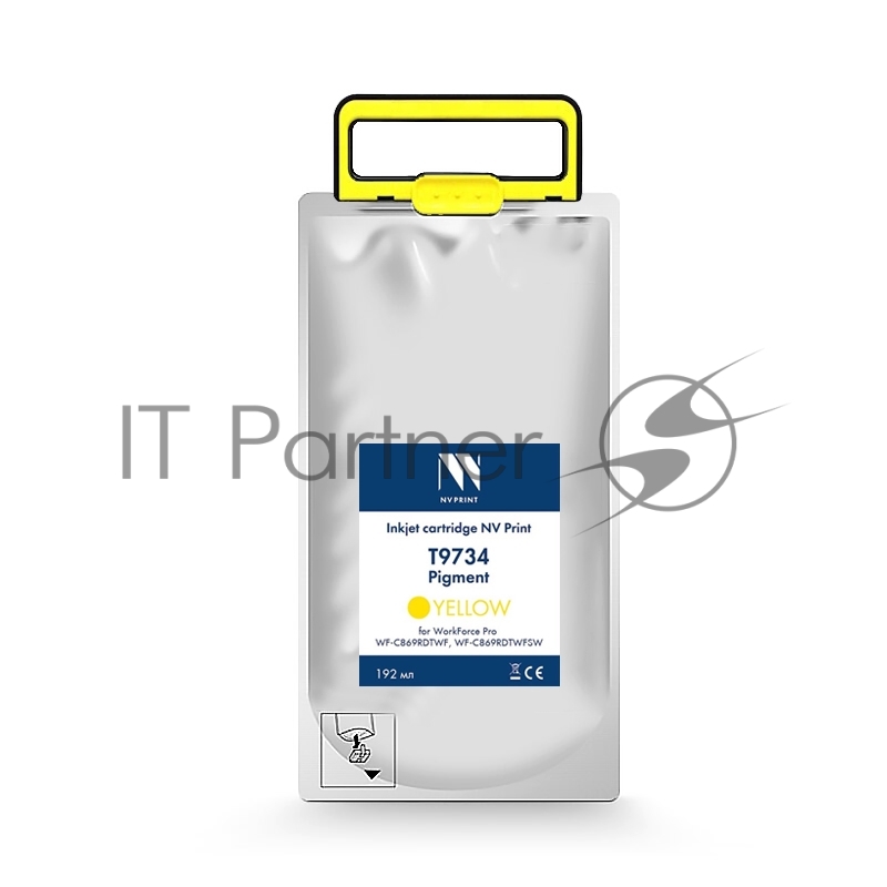 -/ Струйный картридж NV Print T9734 (NV-C13T973400) Yellow для Epson WorkForce Pro WF-C869RDTWF (RIPS), WF-C869RDTWFSW (22 000 стр) совместимый