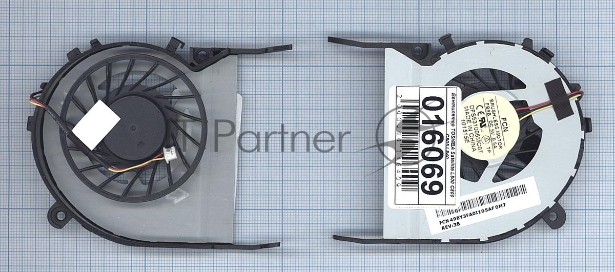 Вентилятор (кулер) для ноутбука Toshiba Satellite C800 L800 M800 VER-2