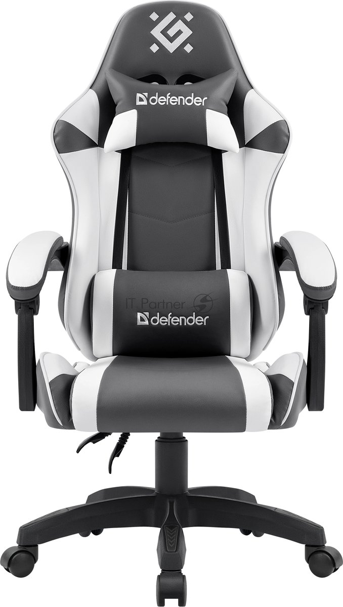 Defender Игровое кресло Fortune Серый/белый,класс 4,PU