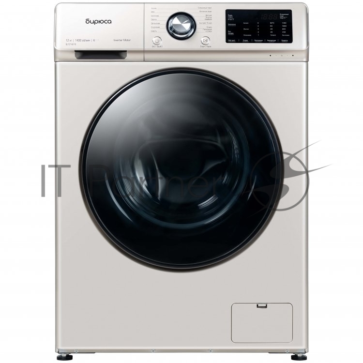 Стиральная машина Бирюса WM-SL1214/15 B золотистый, загрузка фронтальная 12 кг, 1400 об/мин, класс А+++