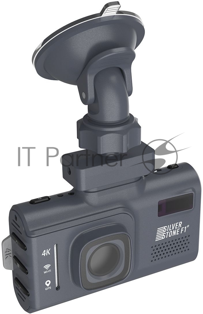 Видеорегистратор Silverstone F1 Hybrid UNO SPORT 4K Wi-Fi, 3840x2160, 3", GPS/ГЛОНАСС, Wi-Fi, G-сенсор, GPS-информатор