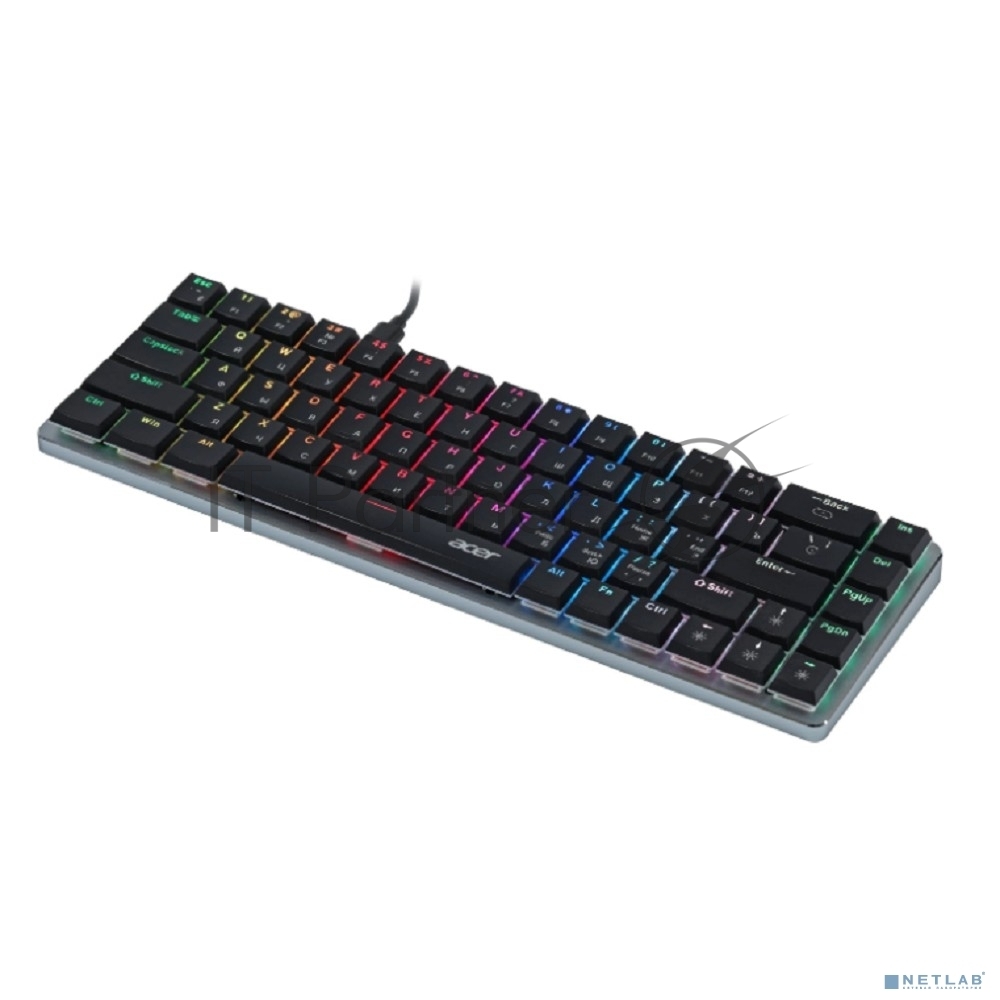 Клавиатура проводная Acer OKW302 (ZL.KBDCC.01C), USB, серебристый