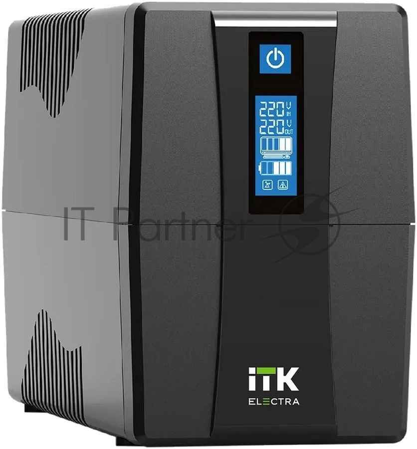 Источник бесперебойного питания Line-interactive 800ВА/480Вт, фаза 1/1, LCD дисплей, с АКБ 1х9AH, USB, Schuko