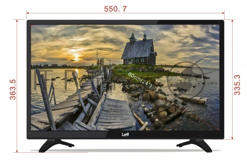 Телевизор LEFF 24" 24F260T черный LED FHD 60Hz