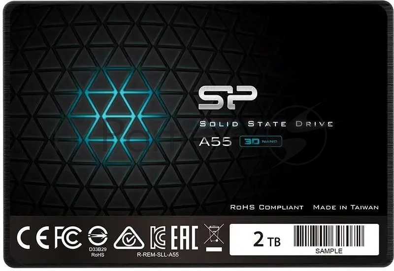 Накопитель SSD Silicon Power Ace A55, 2Tb, SATA III, 2.5", R/W 500/450