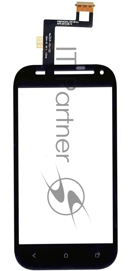 Сенсорное стекло (тачскрин) для HTC One SV LTE T528T, черное