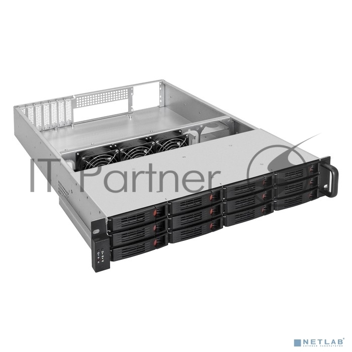 Exegate EX294276RUS Серверная платформа ExeGate Pro 2U660-HS12 <RM 19", высота 2U, глубина 660, Redundant БП 2x800W, 12xHotSwap>