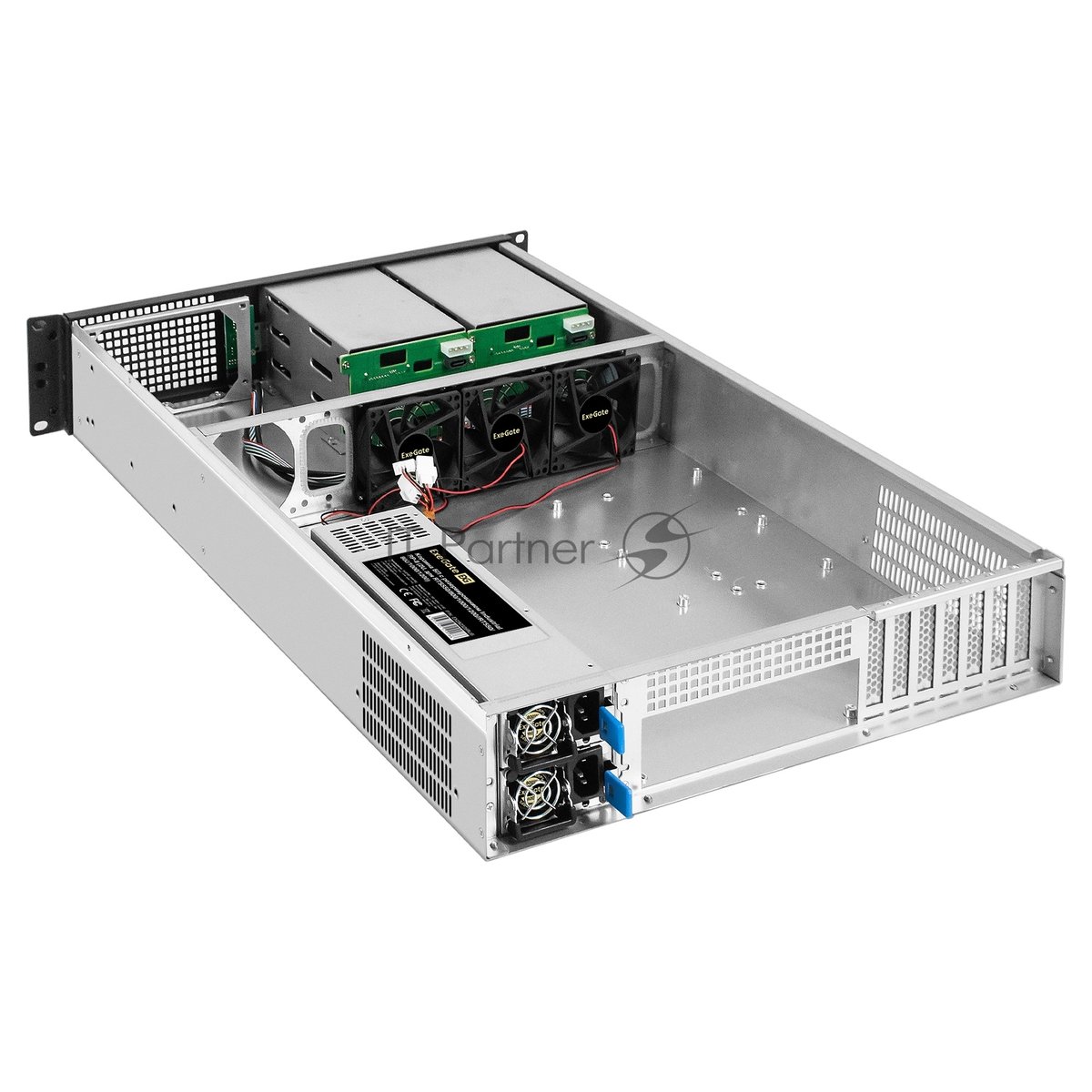 Серверная платформа ExeGate EX294284RUS Pro 2U660-HS06 (RM 19", высота 2U, глубина 660, Redundant БП 2x800W, 6xHotSwap, USB)