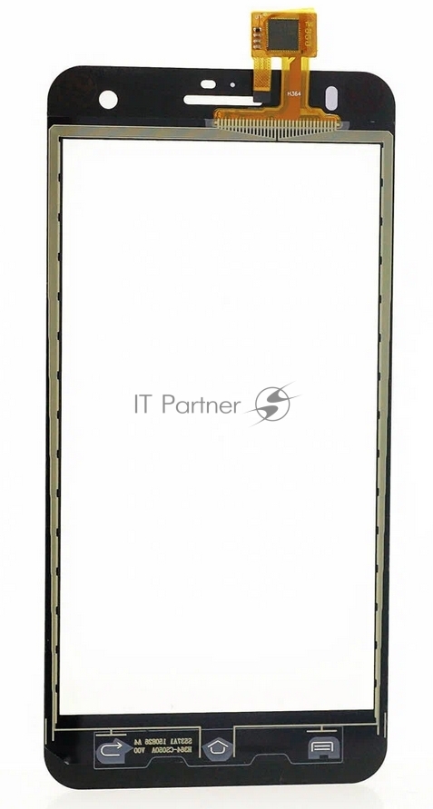 Сенсорное стекло (тачскрин) для Fly IQ4512 EVO Chic 4 Quad, черное