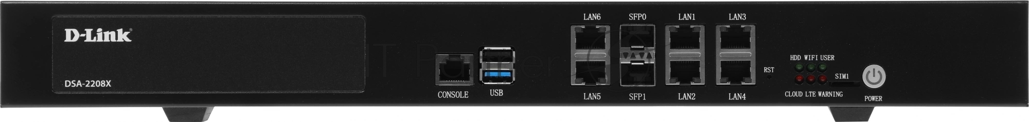 Маршрутизатор D-Link DSA-2208X/A1A, 6×1 Гбит/с + 2×10 Гбит/с SFP+, управляемый