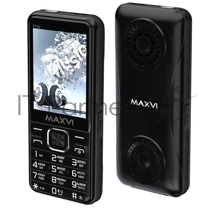 Мобильный телефон Maxvi P110 черный