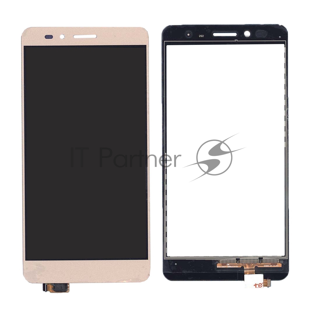Сенсорное стекло (тачскрин) для Huawei Honor 5X/GR5, золотое