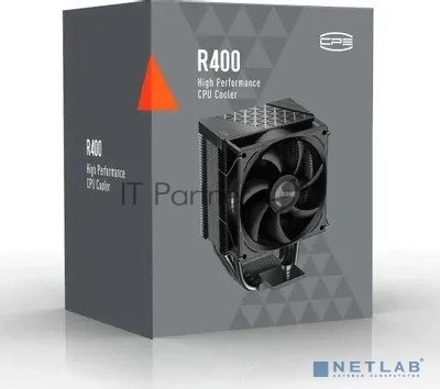 Кулер PCCooler R400 черный 92мм алюминий+медь 2200rpm 30db 4-pin 180W 133мм