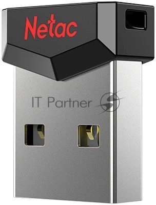 Флешка USB Netac UM81 (NT03UM81N-004G-20BK), 4Gb, USB 2.0, R/W 30/10, черный/красный