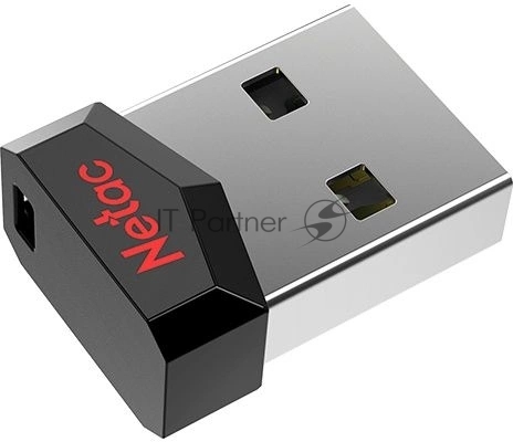 Флешка USB Netac UM81 (NT03UM81N-004G-20BK), 4Gb, USB 2.0, R/W 30/10, черный/красный