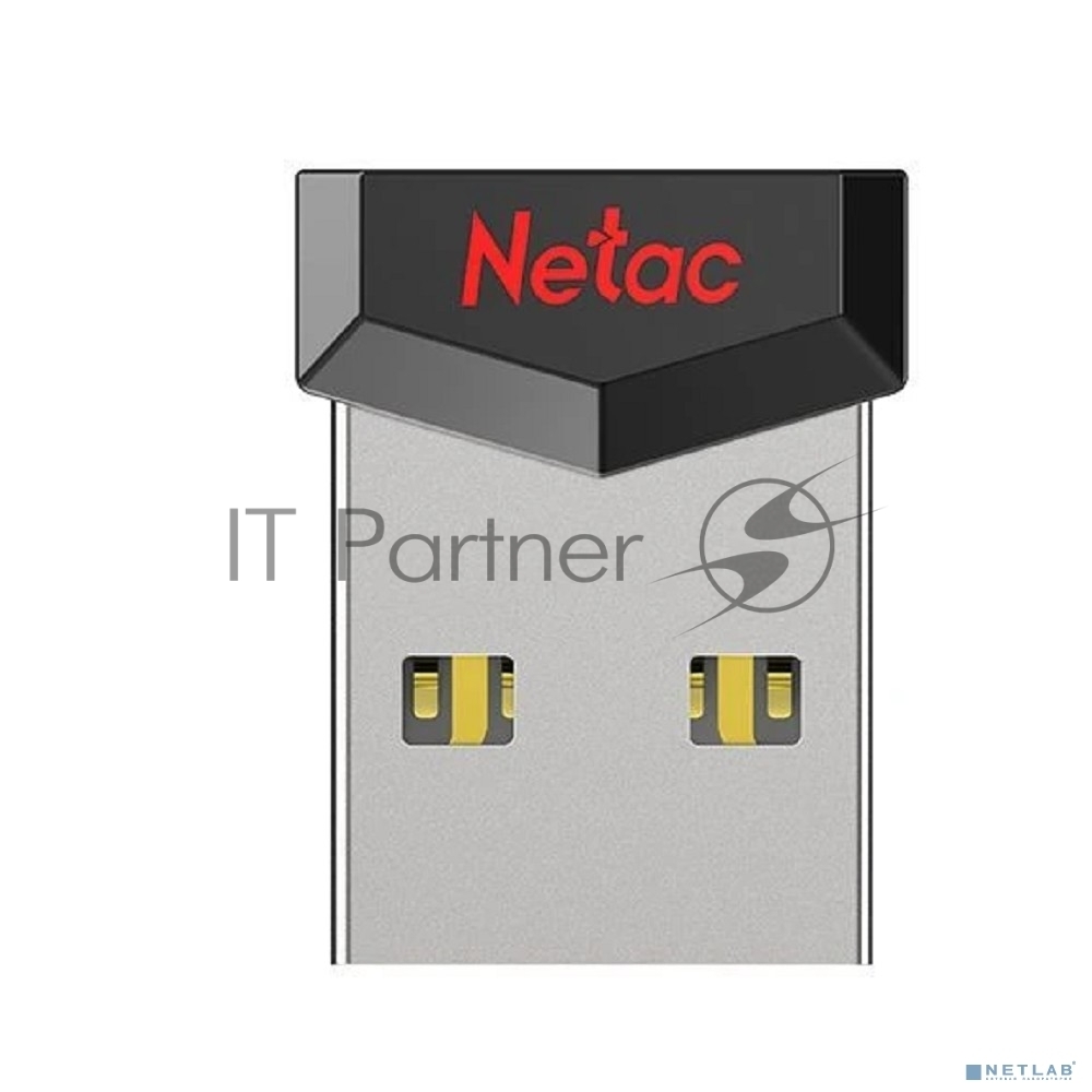 Флешка USB Netac UM81 (NT03UM81N-004G-20BK), 4Gb, USB 2.0, R/W 30/10, черный/красный