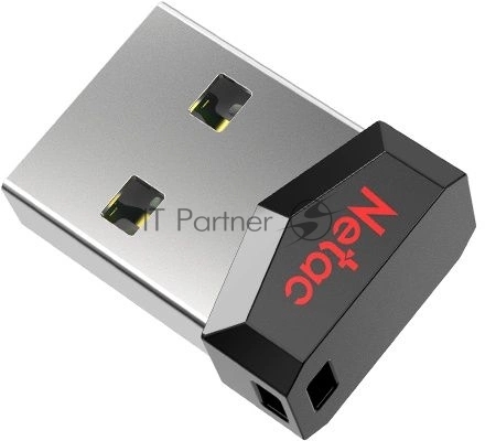 Флешка USB Netac UM81 (NT03UM81N-004G-20BK), 4Gb, USB 2.0, R/W 30/10, черный/красный