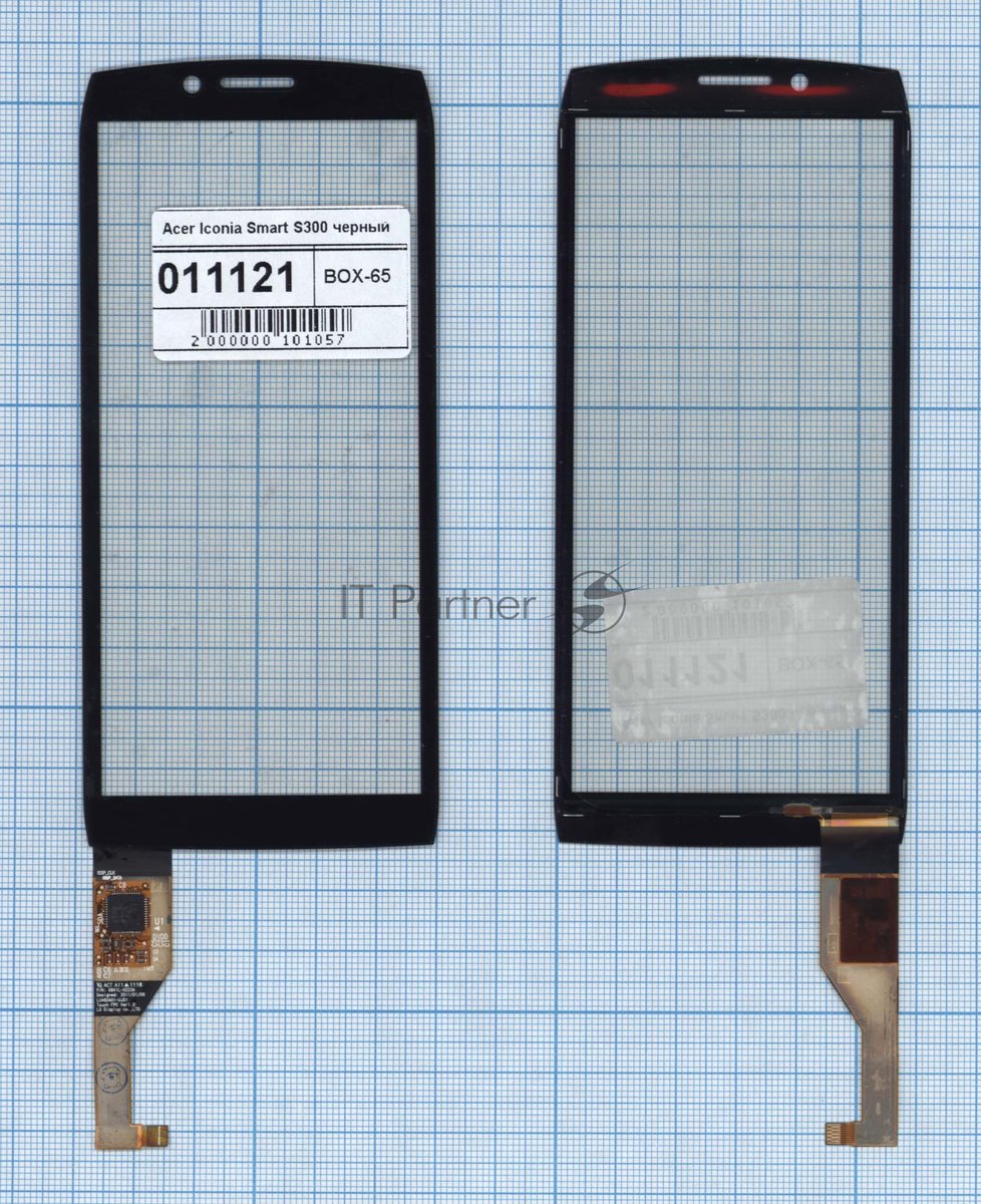Сенсорное стекло (тачскрин) для Acer Iconia Smart S300, черное