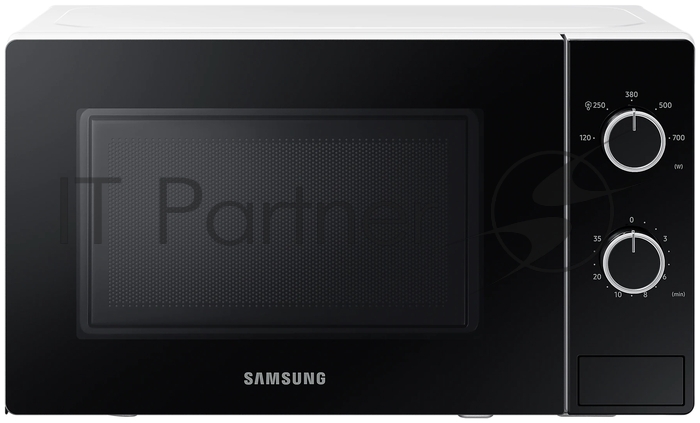 Микроволновая печь Samsung MS20A3010AH белый/черный, 20 л, 700 Вт, переключатели - поворотный механизм