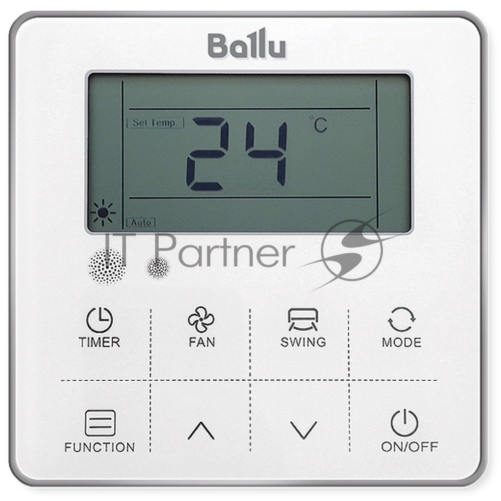 Внутренний блок сплит-системы канального типа Ballu BLC_D/in-24HN1_21Y 24000 BTU, 70 м², 42 дБ, охлаждение, обогрев, осушение, серый