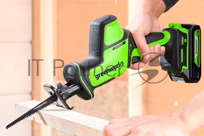 Пила сабельная аккумуляторная GreenWorks GPT-CRS-25, 24V, бесщеточная, без АКБ и ЗУ (1200507)