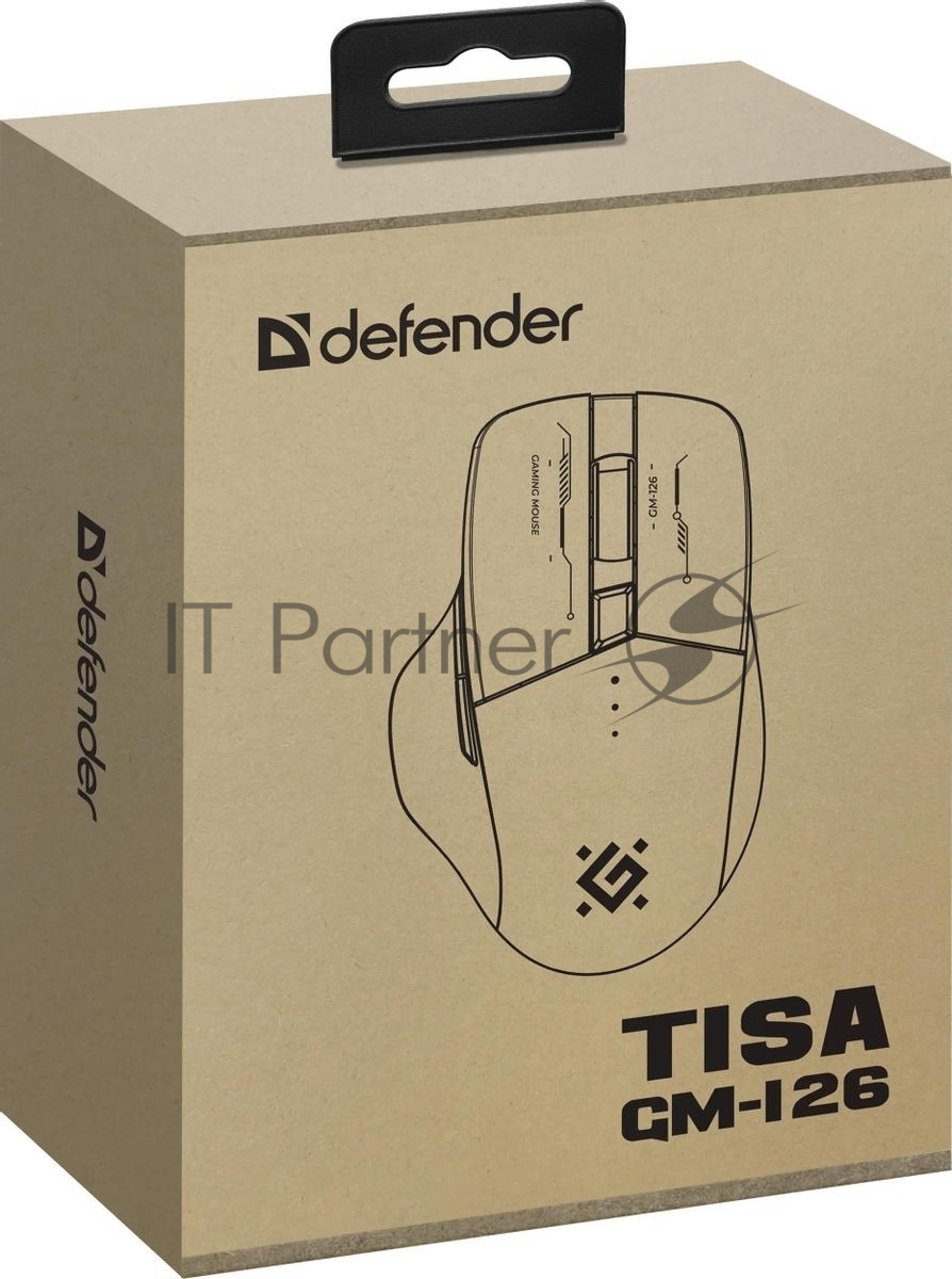 Мышь беспроводная Defender Tisa GM-126 белый/синий, 1600 dpi, радиоканал, Bluetooth, USB, кнопки - 6