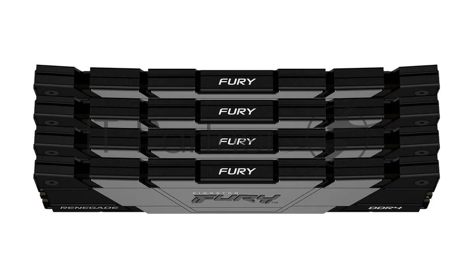 Оперативная память Kingston Fury Renegade, DDR4, 32Gb (4x8GB), 3200MHz, CL16, DIMM, с радиатором, черный