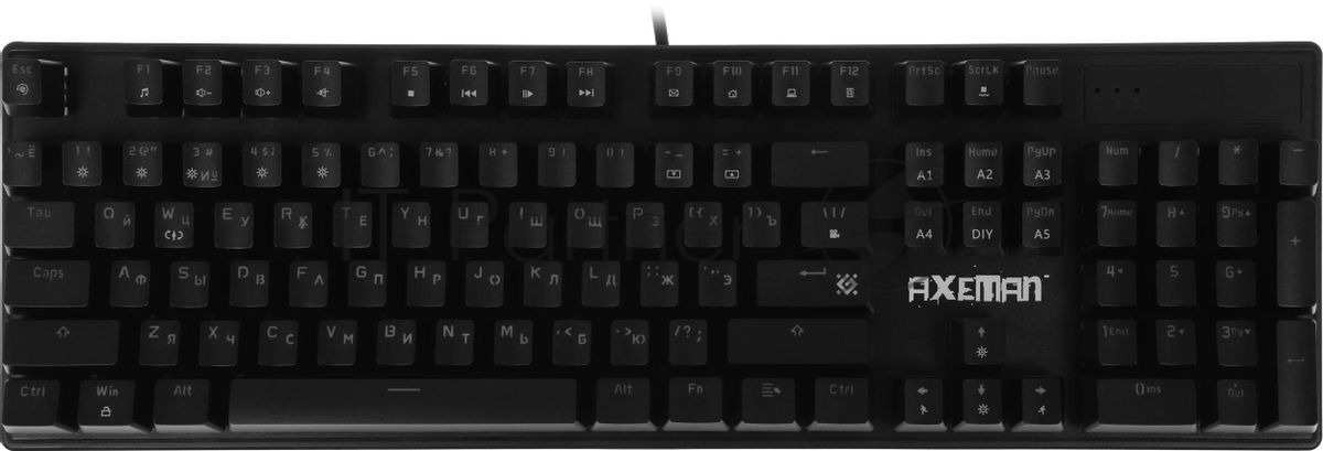 Клавиатура Defender Axeman GK-302 проводная, USB Type-A, чёрный