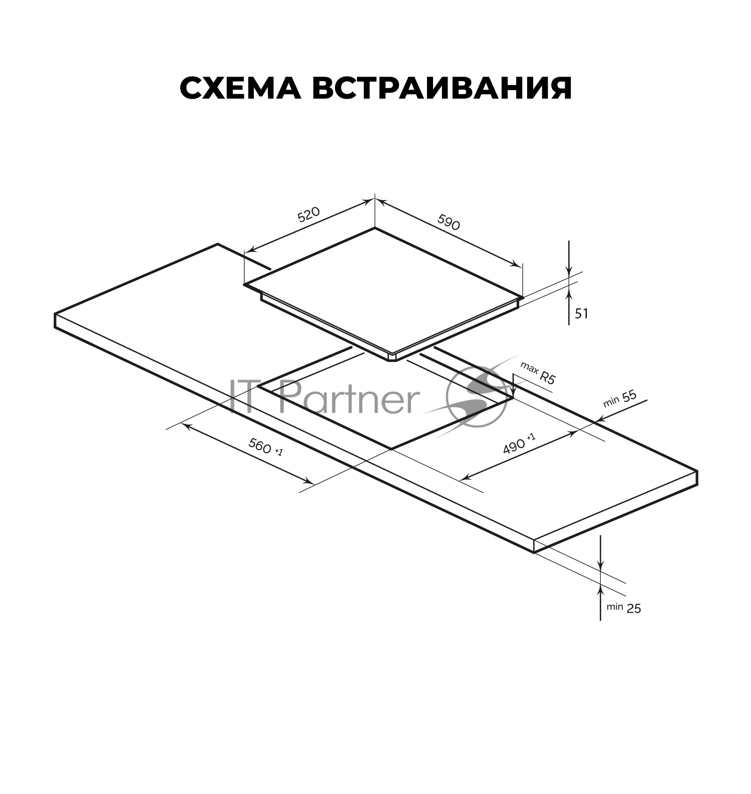 Электрическая варочная панель LEX EVH 640A BL Hi-Light, независимая, черный