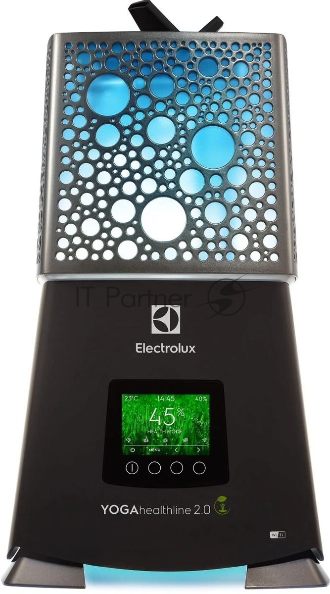 Увлажнитель воздуха Electrolux EHU-3910D черный, 65 м², 9.4 л, ионизация, гигростат
