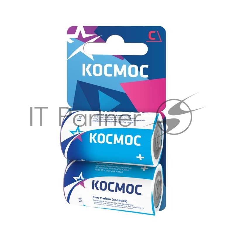 Элемент питания Космос солевой C/R14 (блист.2шт)