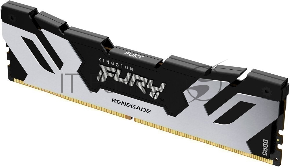 Оперативная память Kingston Fury Renegade, DDR5, 48Gb (1x48GB), 6000MHz, CL32, DIMM, с радиатором, серебристый