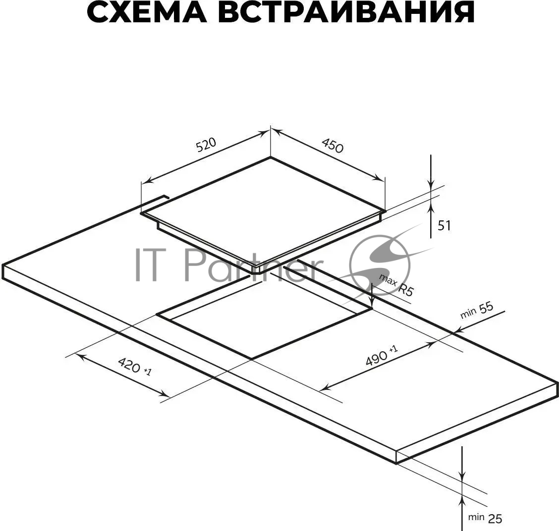 Варочная панель LEX EVH 430A BL